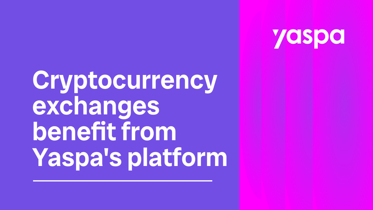 thumbnail with text 'ryptocurrency exchanges benefit from Yaspa's platform?'