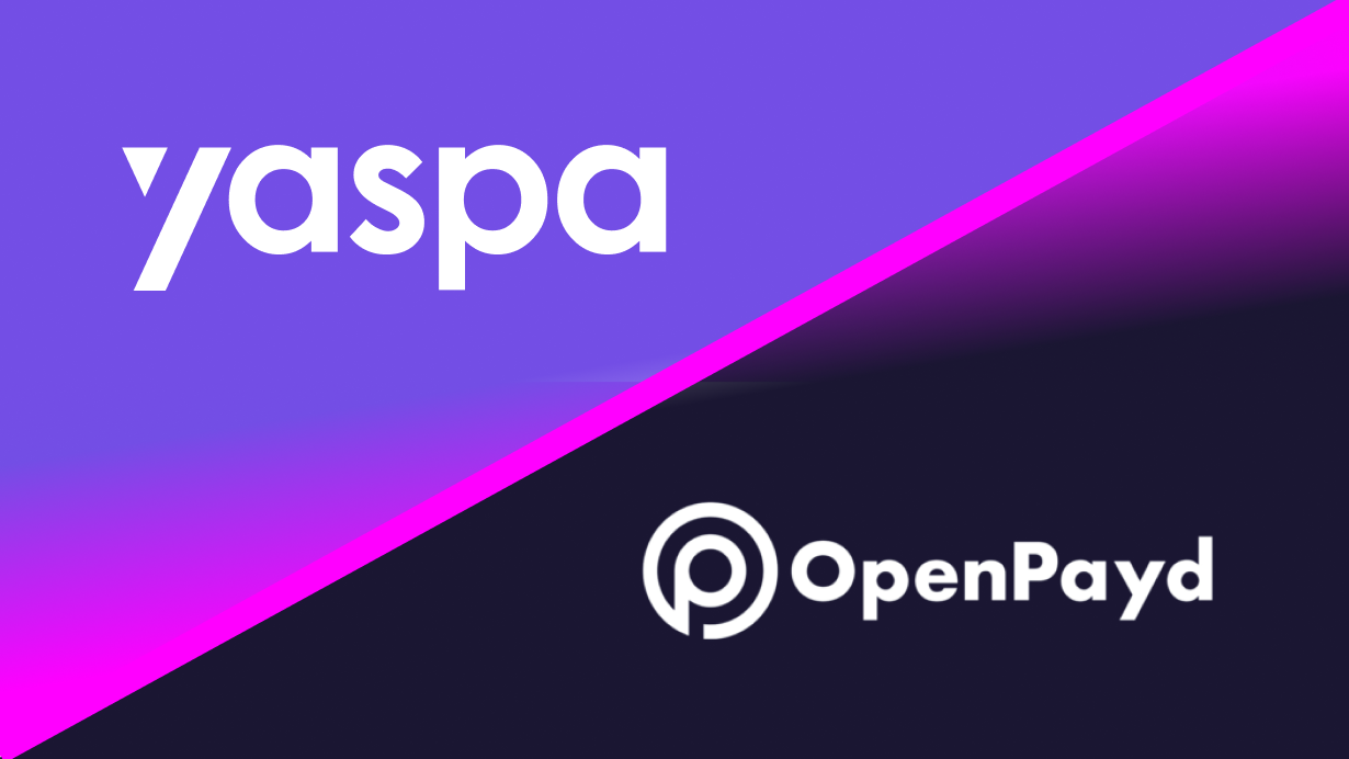 photo of Yaspa and OpenPayd logos