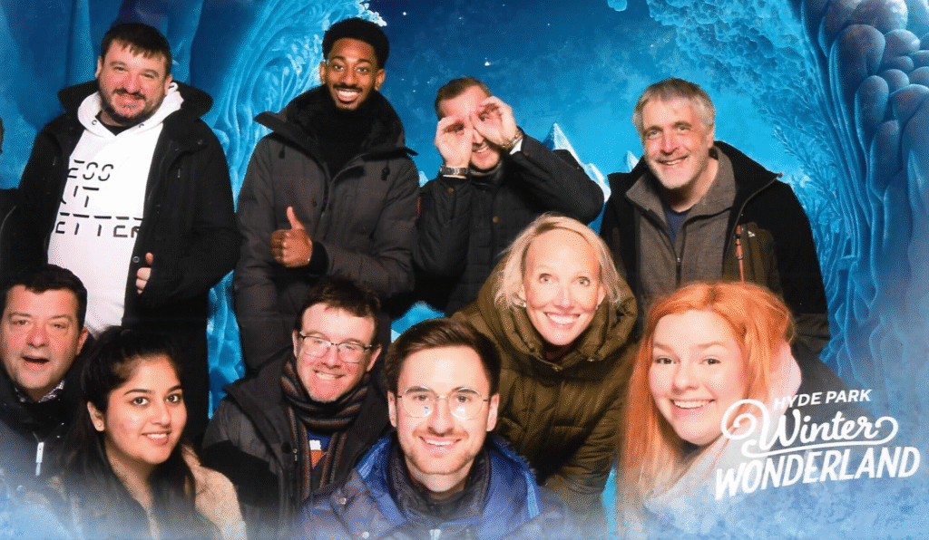 photo of yaspa team at Hyde park winter wonderland