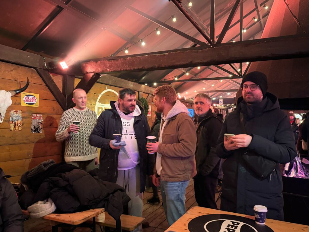 Photo of yaspa team having drinks