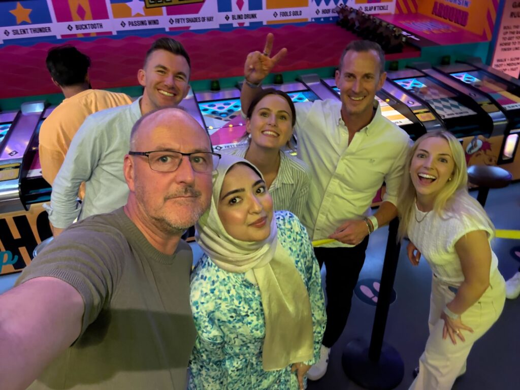 selfie of yaspa team out of the office