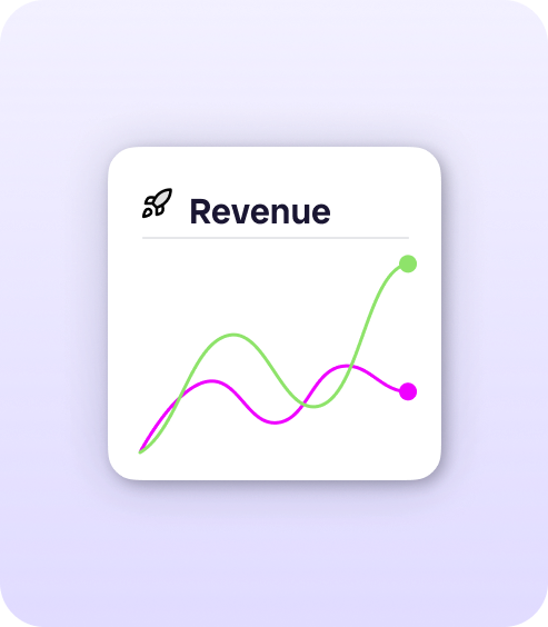 a example line graph showing revenue