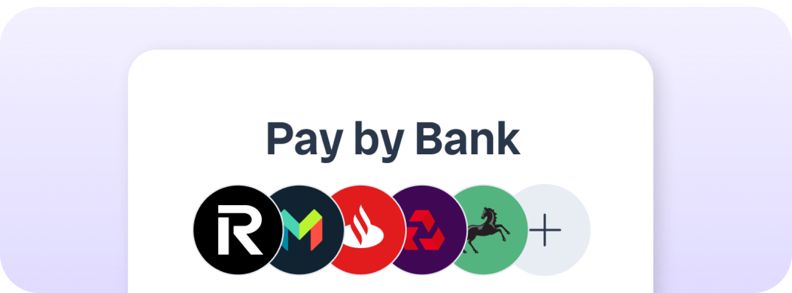 photo with text 'pay by bank' and logos of banking companies