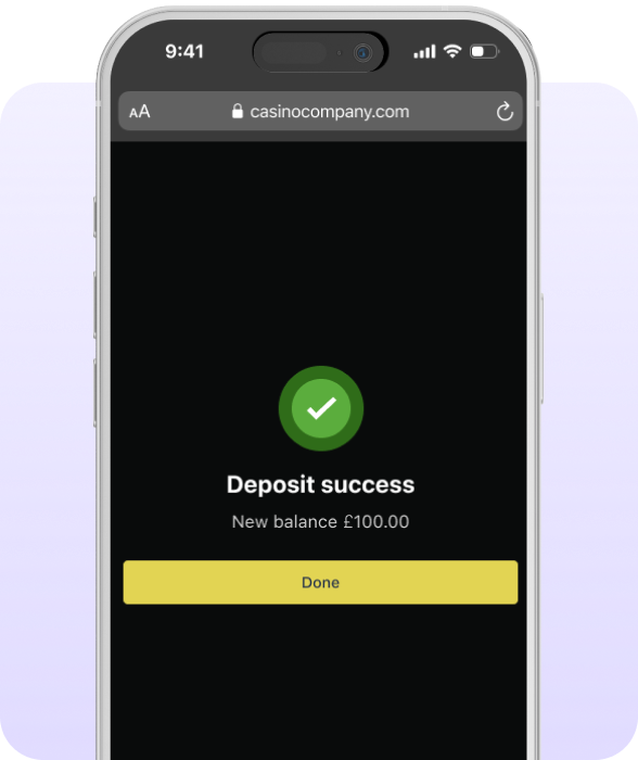 phone example of a successful deposit